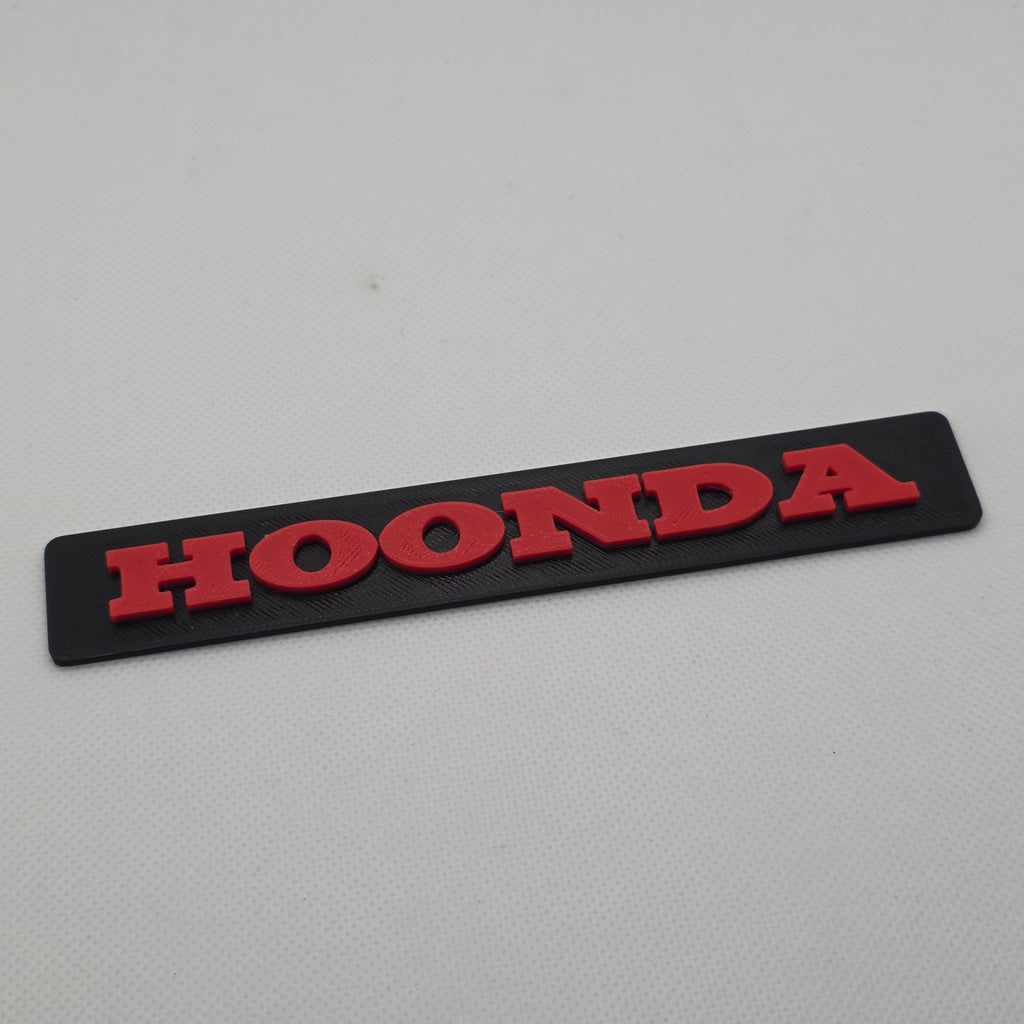 HOONDA novelty toolbox badge