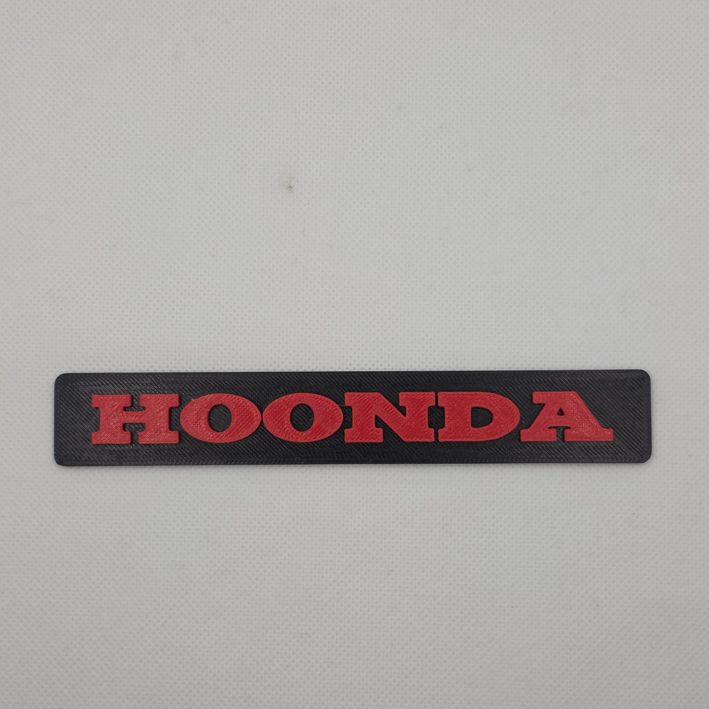 HOONDA novelty toolbox badge