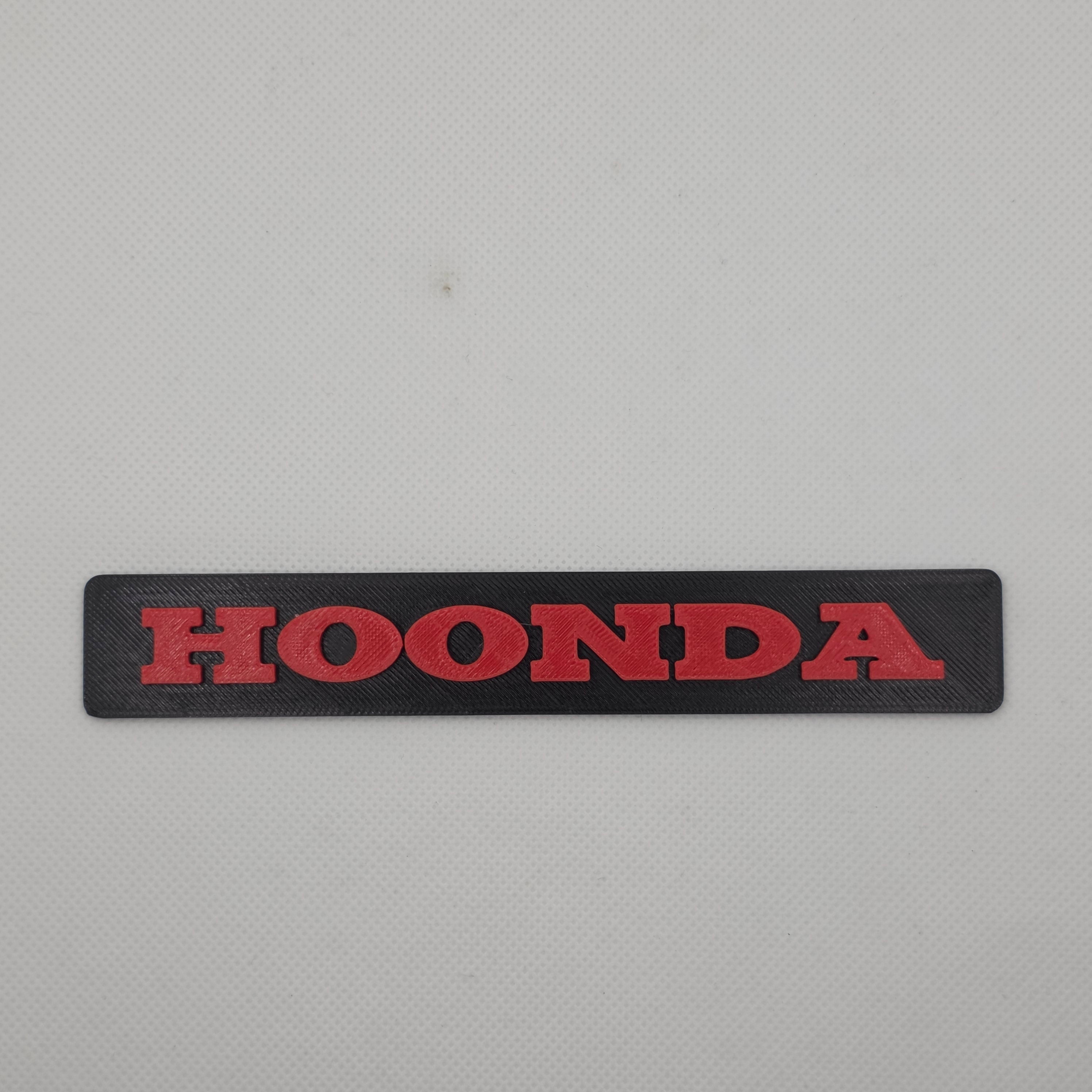 HOONDA novelty toolbox badge