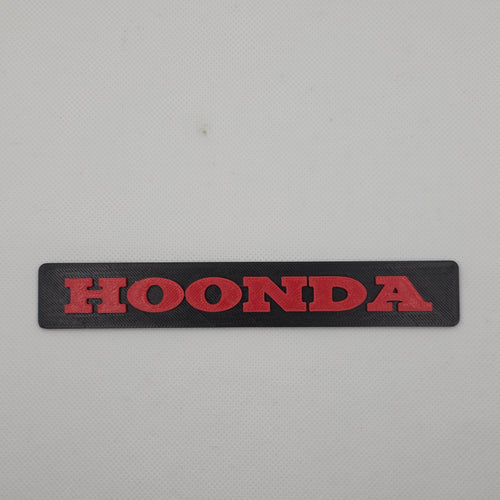 HOONDA novelty toolbox badge